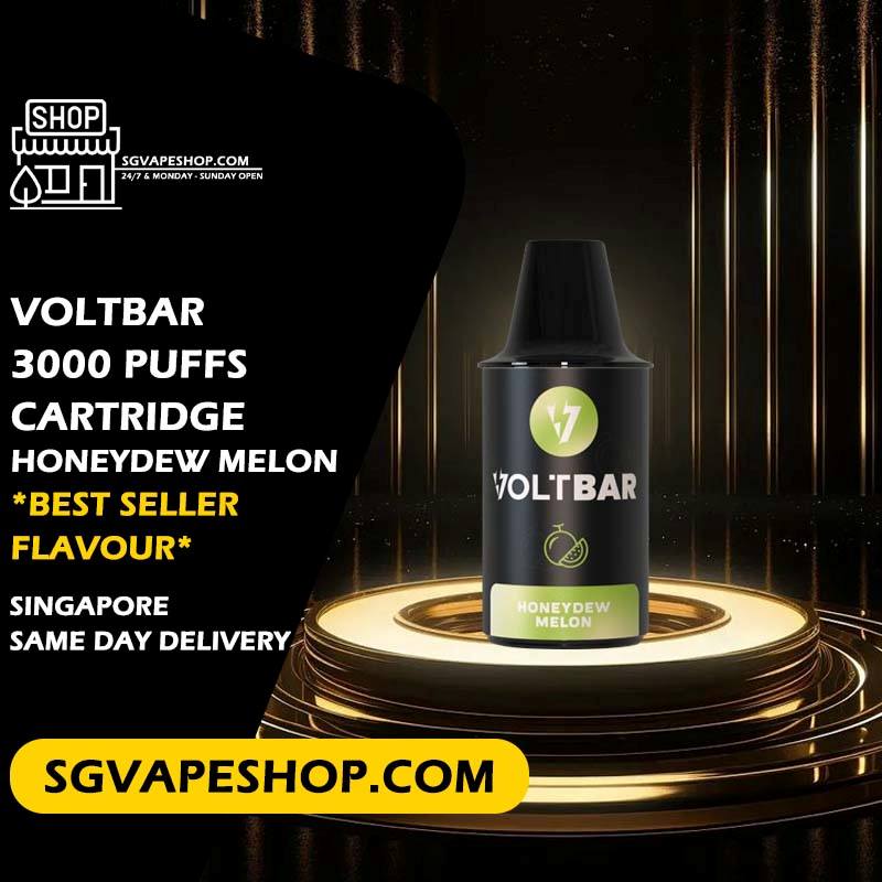 Voltbar 3000 Disposable Starter kit full set Flavour in SG VAPE SHOP Singapore - Honeydew Melon
