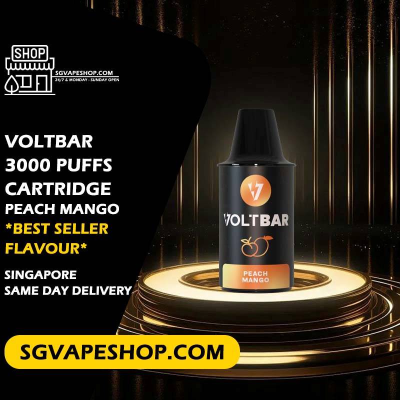 Voltbar 3000 Disposable Starter kit full set Flavour in SG VAPE SHOP Singapore - Peach Mango