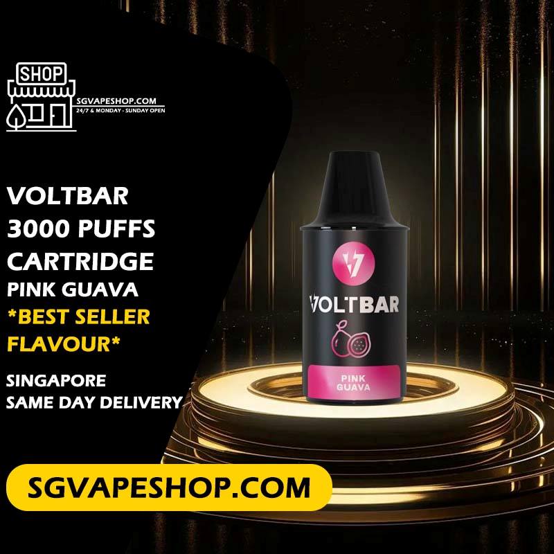 Voltbar 3000 Disposable Starter kit full set Flavour in SG VAPE SHOP Singapore - Pink Guava