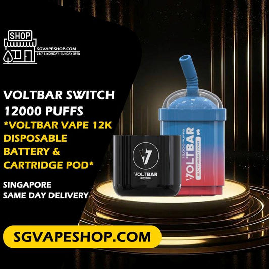 Voltbar Swicth 12000 Disposable Battery & Prefilled Cartridge Singapore SG VAPE SHOP