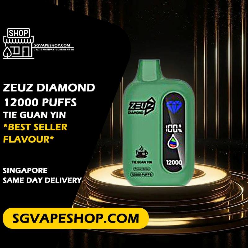 Zeuz Diamond 12000 Disposable Flavour - Tie Guan Yin