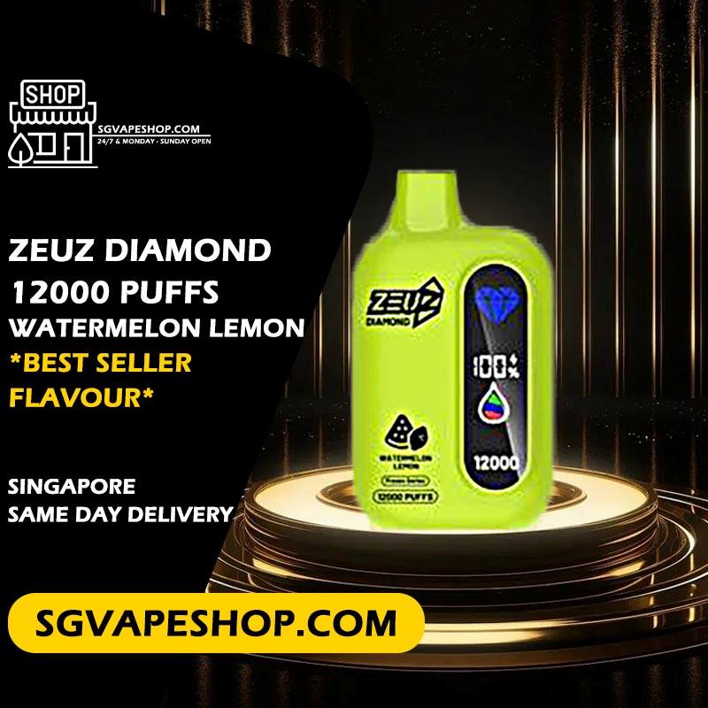 Zeuz Diamond 12000 Disposable Flavour - Watermelon Lemon