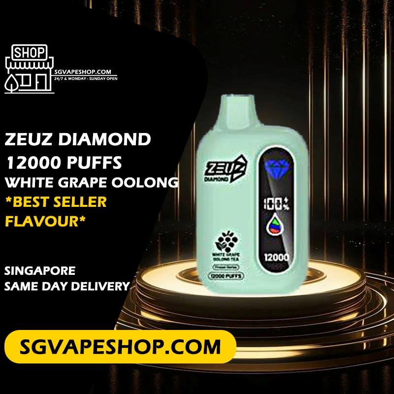 Zeuz Diamond 12000 Disposable Flavour - White Grape Oolong