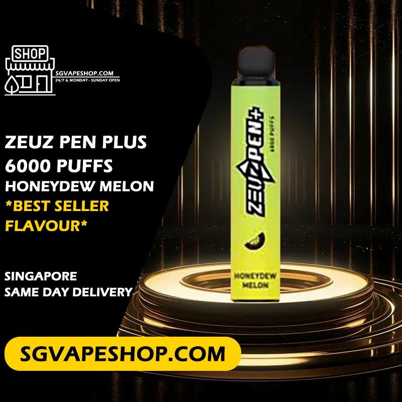 Zeuz Pen Plus 6000 Disposable Flavour - Honeydew Melon