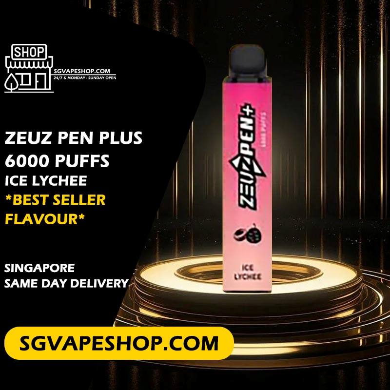 Zeuz Pen Plus 6000 Disposable Flavour - Ice Lychee