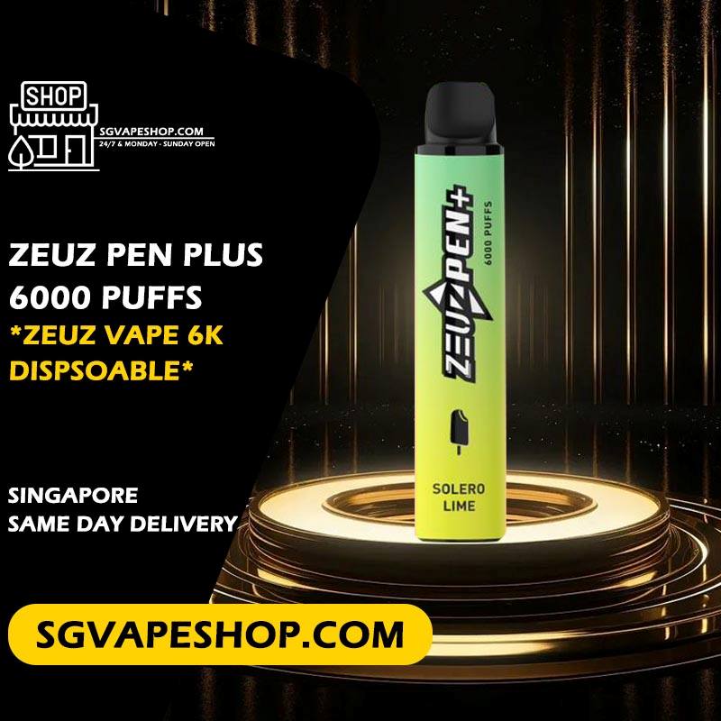 Zeuz Pen Plus 6000 Disposable in Singapore SG VAPE SHOP