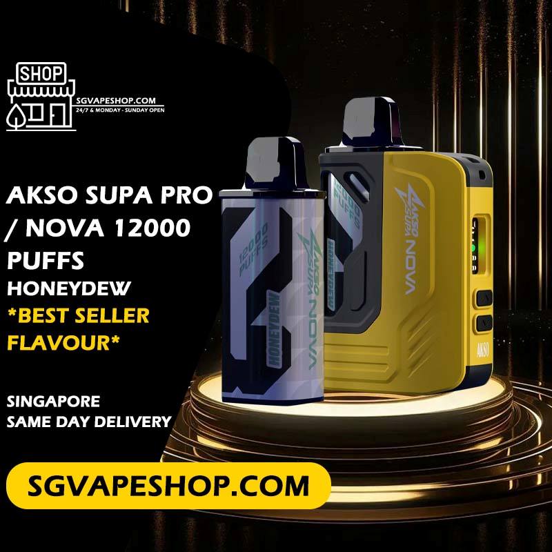 Akso Supa Pro / Nova 12000 Disposable Flavour - Honeydew