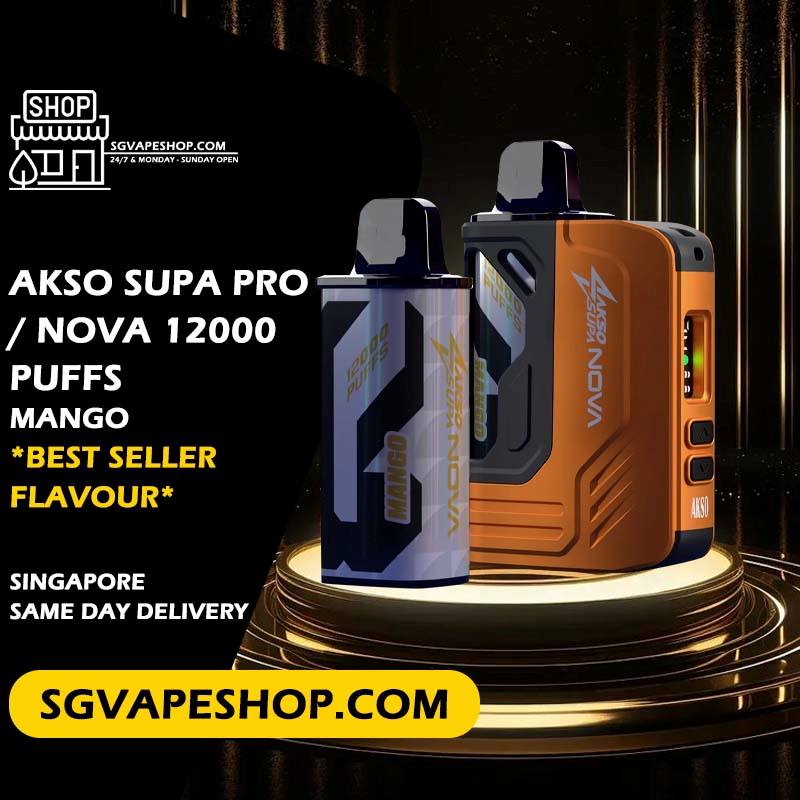 Akso Supa Pro / Nova 12000 Disposable Flavour - Mango