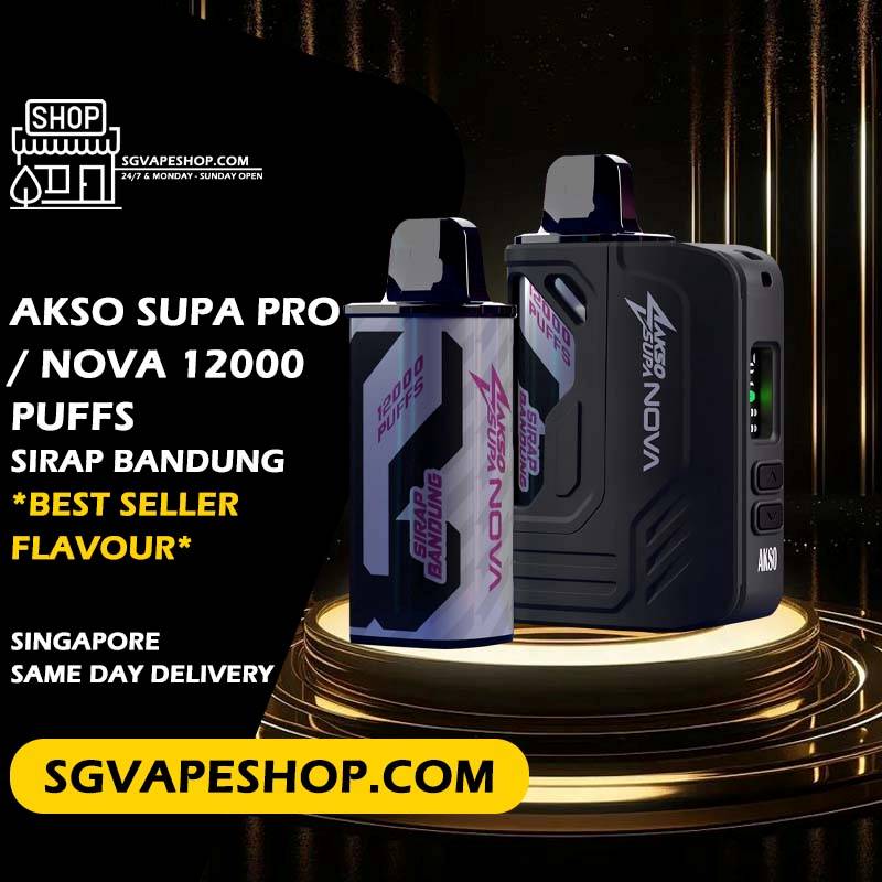 Akso Supa Pro / Nova 12000 Disposable Flavour - Sirap Bandung