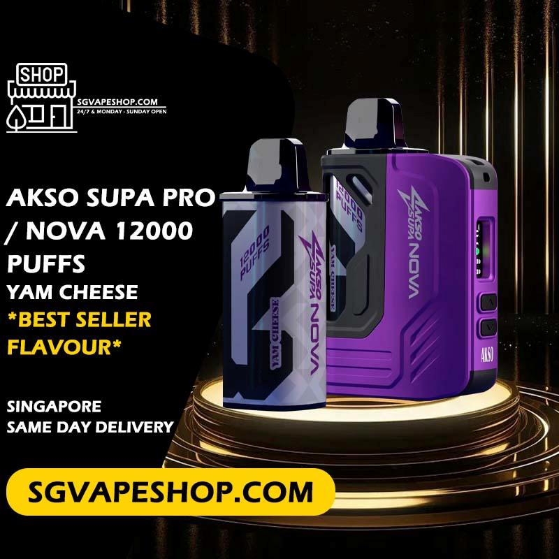 Akso Supa Pro / Nova 12000 Disposable Flavour - Yam Cheese